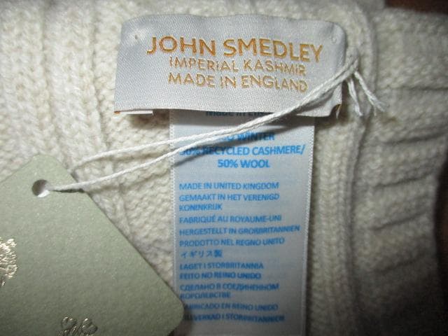 JOHN SMEDLEY　ジョンスメドレー　カシミア　マフラー　未使用品