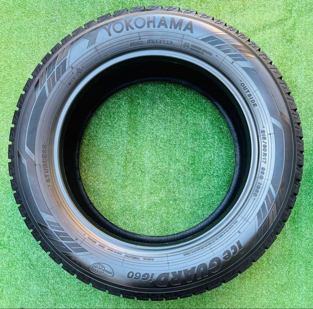 YOKOHAMA ice GUARD 215/60R17 2023年製9.5分山