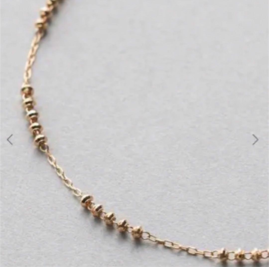 ete エテ K18 グレイン カット パーツ チェーン ブレスレット