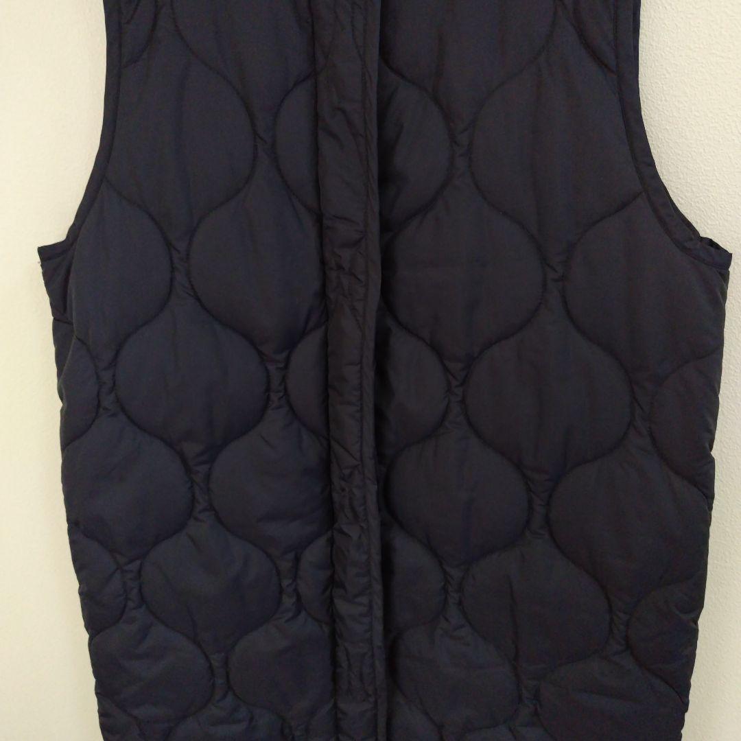 【専用】ヘリンドットサイ キルティング ロング ベスト 紺
