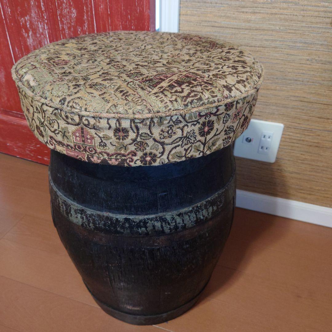 アンティーク　イギリス製　スツール　椅子　樽