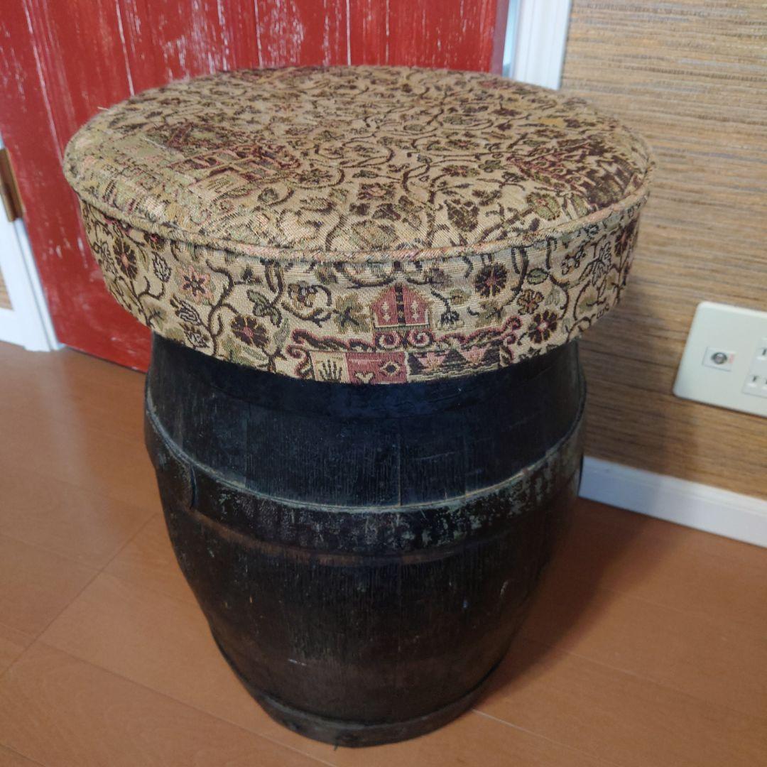 アンティーク　イギリス製　スツール　椅子　樽
