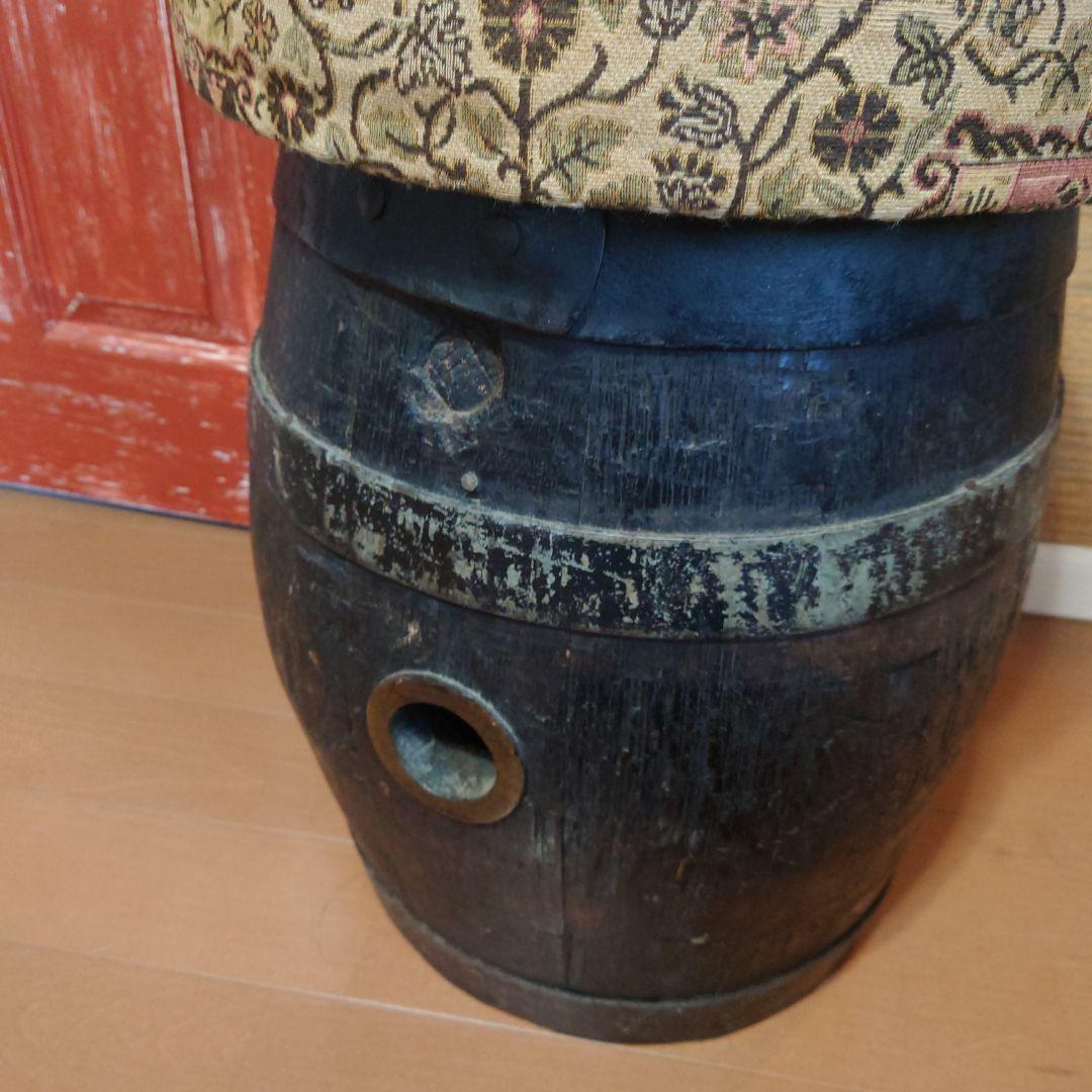 アンティーク　イギリス製　スツール　椅子　樽