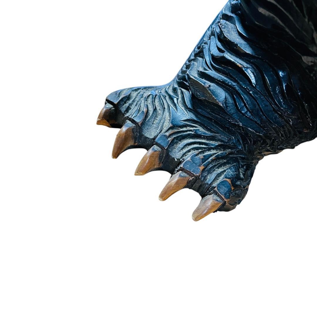 木彫り 熊 成田光雄 伝統工芸 アイヌ 八雲 レリーフ オブジェ