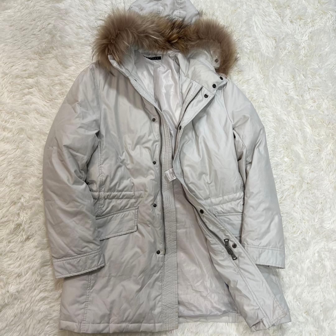 セオリー theory ダウンコート ダウンジャケット ファー M