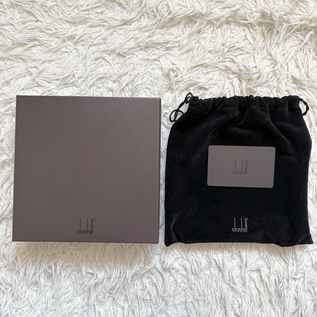 未使用　dunhill スクエアバックル レザーリバーシブルベルト　箱保存袋