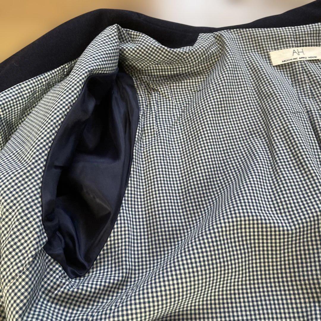 アップルハウス　ウール90% テーラード　Ａラインロングコート