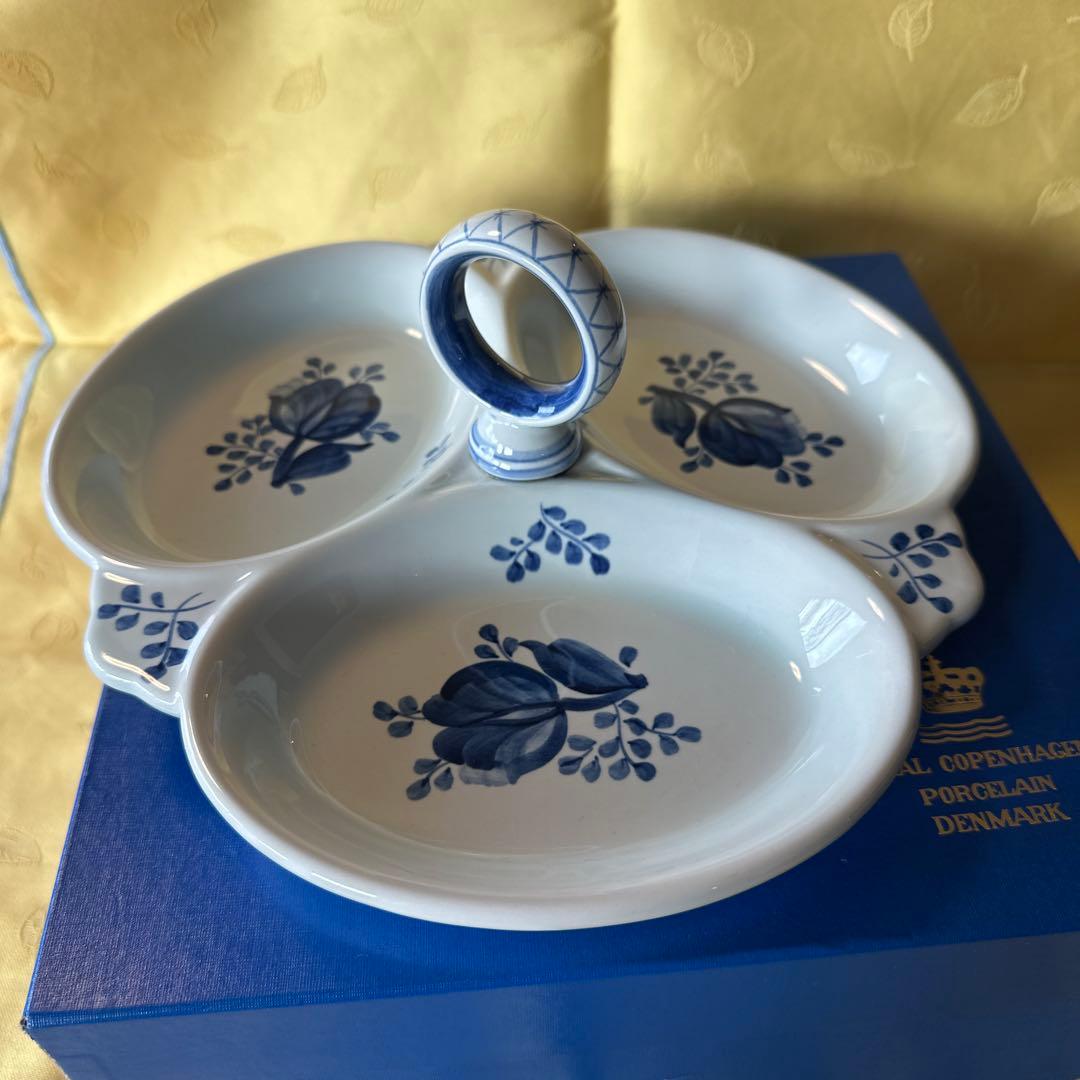 ロイヤルコペンハーゲン　トランクェーバー　3パートディッシュ