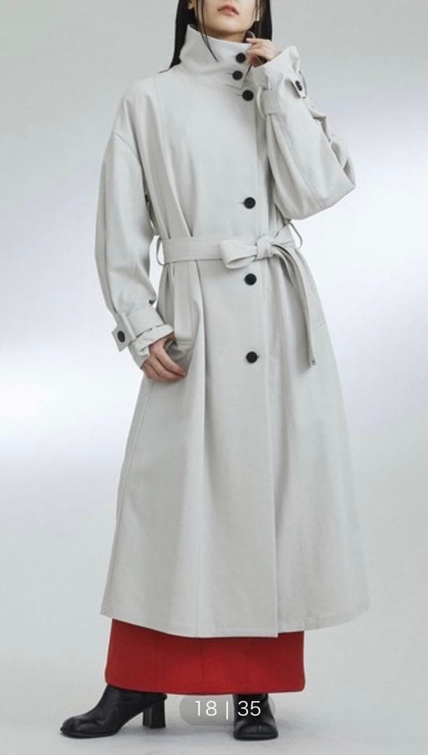 ユナイテッドトウキョウ　スタンドカラーロングコート