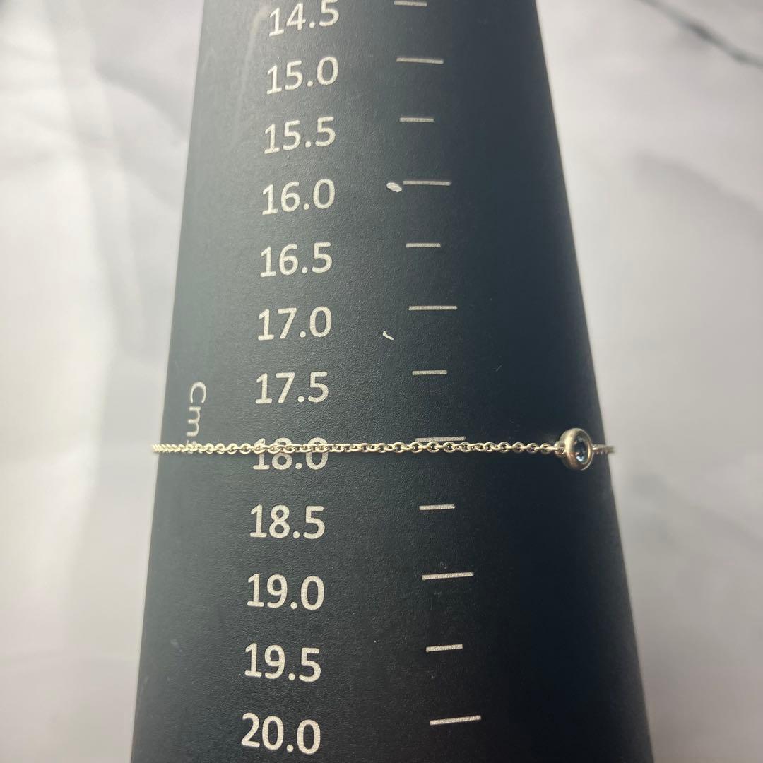 ティファニー バイザヤード アクアマリン ブレスレット スターリングシルバー