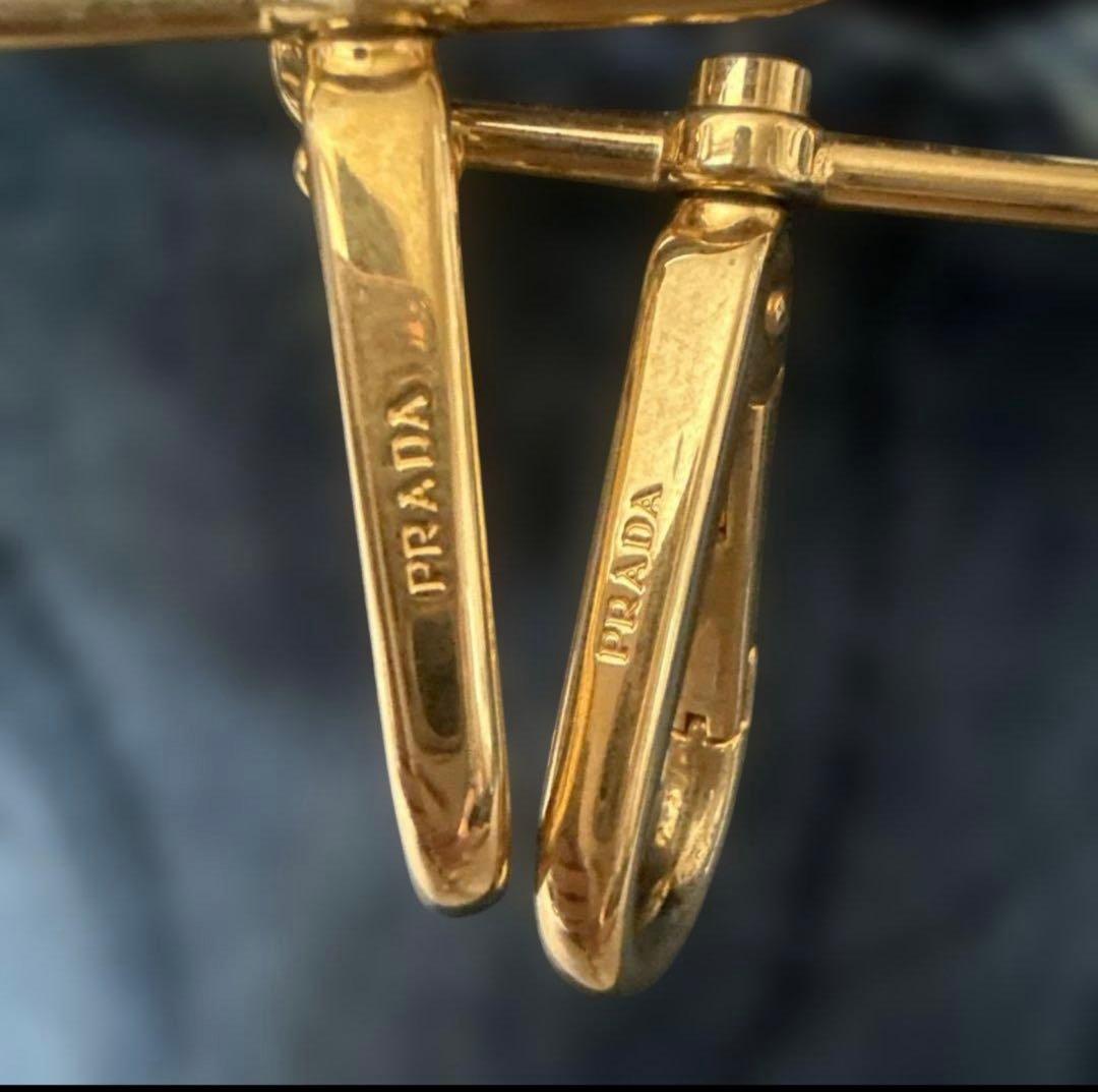 本日お値下げ中❣️PRADA デニム カナパバッグショルダー付❣️角ハンドル破れ無し