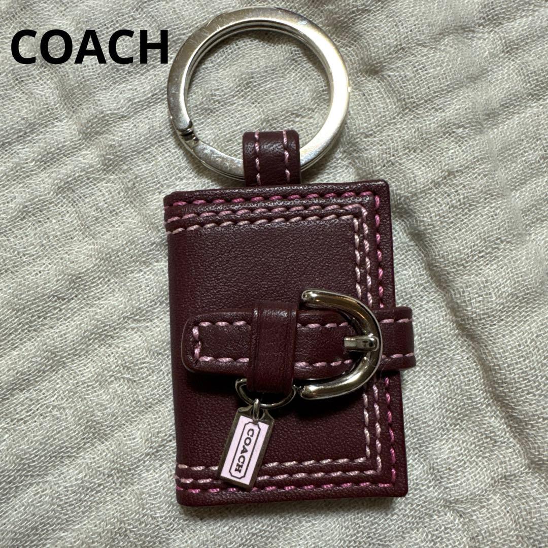 レアカラー　COACH キーリング　ボルドー　フォトブック　Y2K