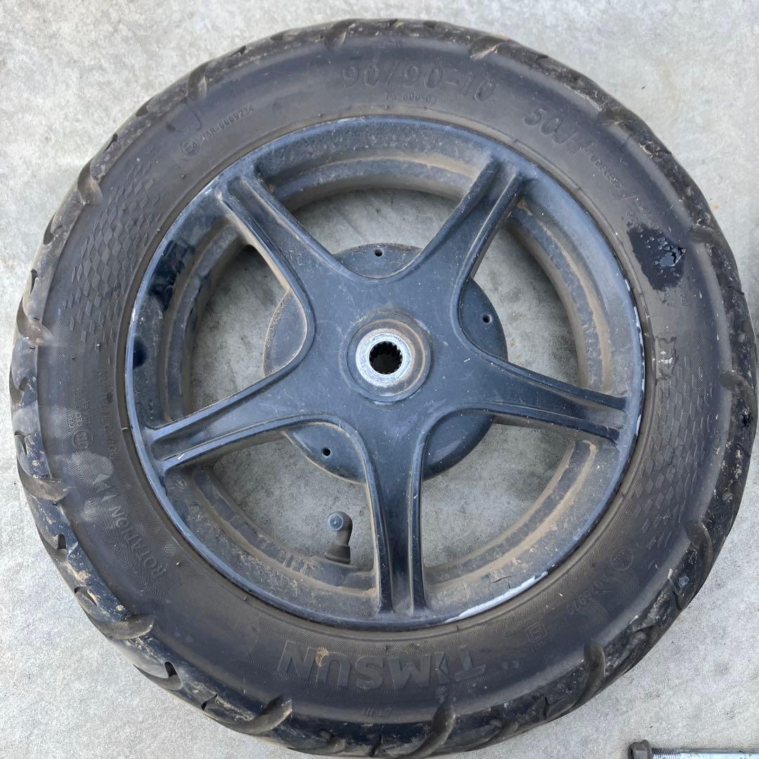 ヤマハsa56j純正タイヤホイールフロントフォーク付きsa39jsa58j