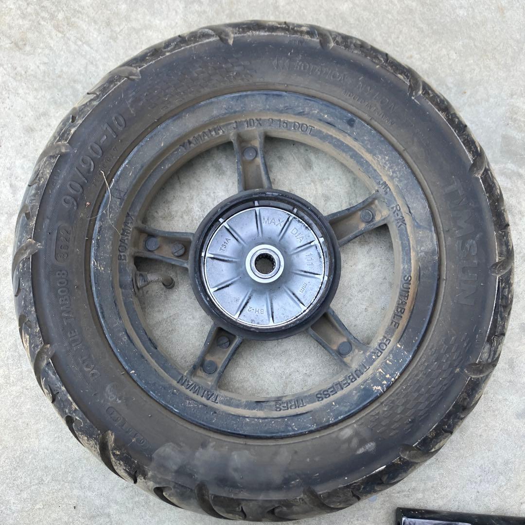 ヤマハsa56j純正タイヤホイールフロントフォーク付きsa39jsa58j