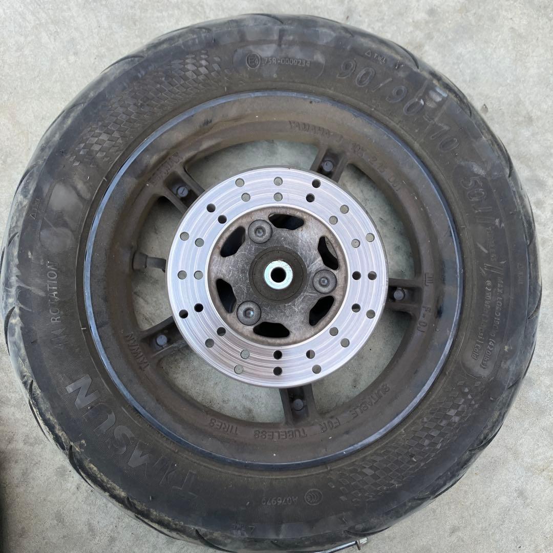 ヤマハsa56j純正タイヤホイールフロントフォーク付きsa39jsa58j