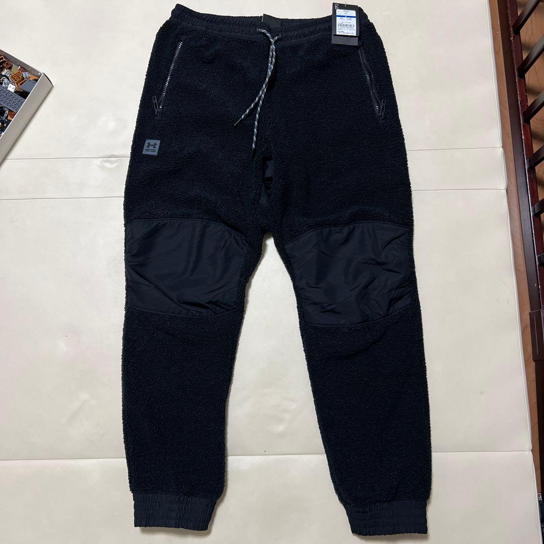 XL UNDER ARMOUR フリースパンツ ブラック