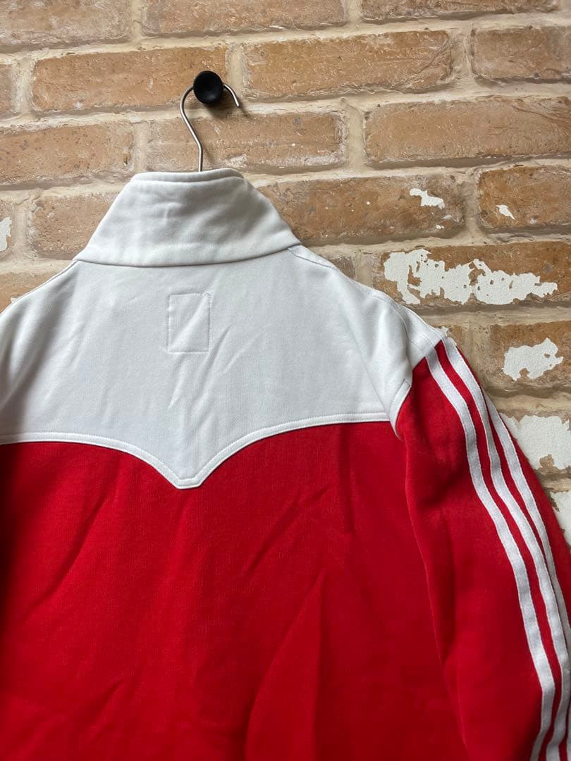 90s adidas アディダス　トラックジャケット　アーカイブ　中国　赤　刺繍
