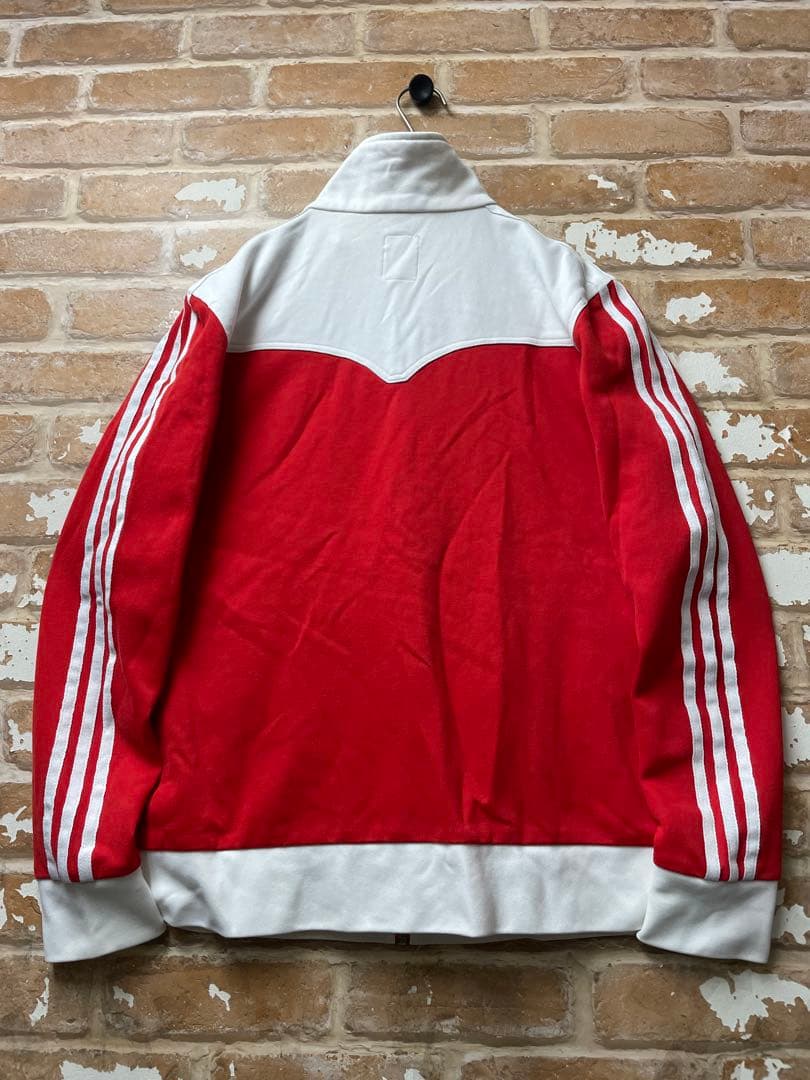 90s adidas アディダス　トラックジャケット　アーカイブ　中国　赤　刺繍