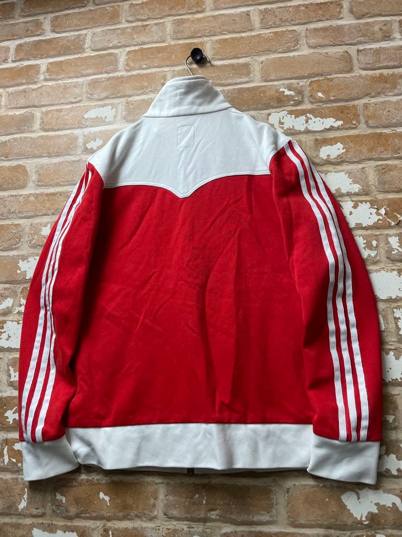90s adidas アディダス　トラックジャケット　アーカイブ　中国　赤　刺繍