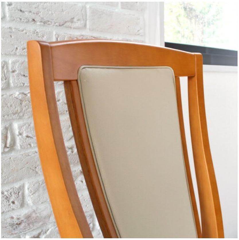 CRS　回転式ダイニングチェア　1脚　ナチュラル　アームチェア　肘付