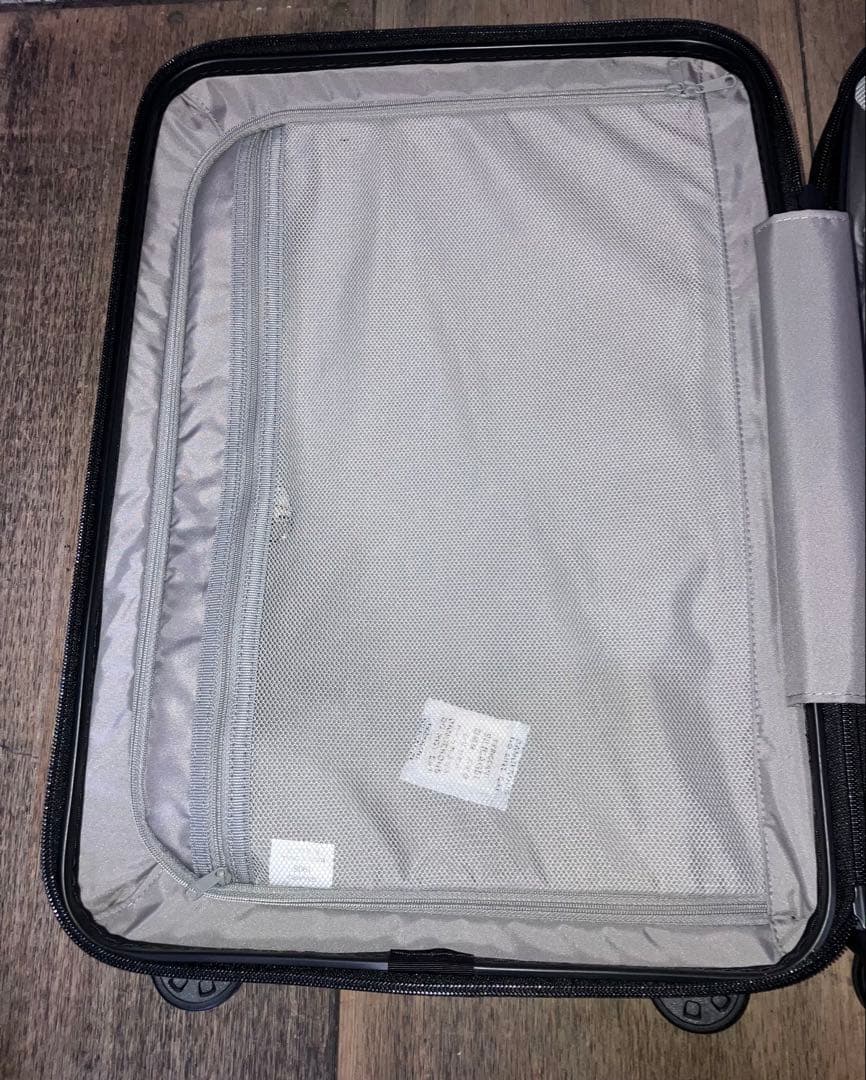 【美品】　無印良品　バーを自由に調節できる　ハードキャリーケース（36L）黒