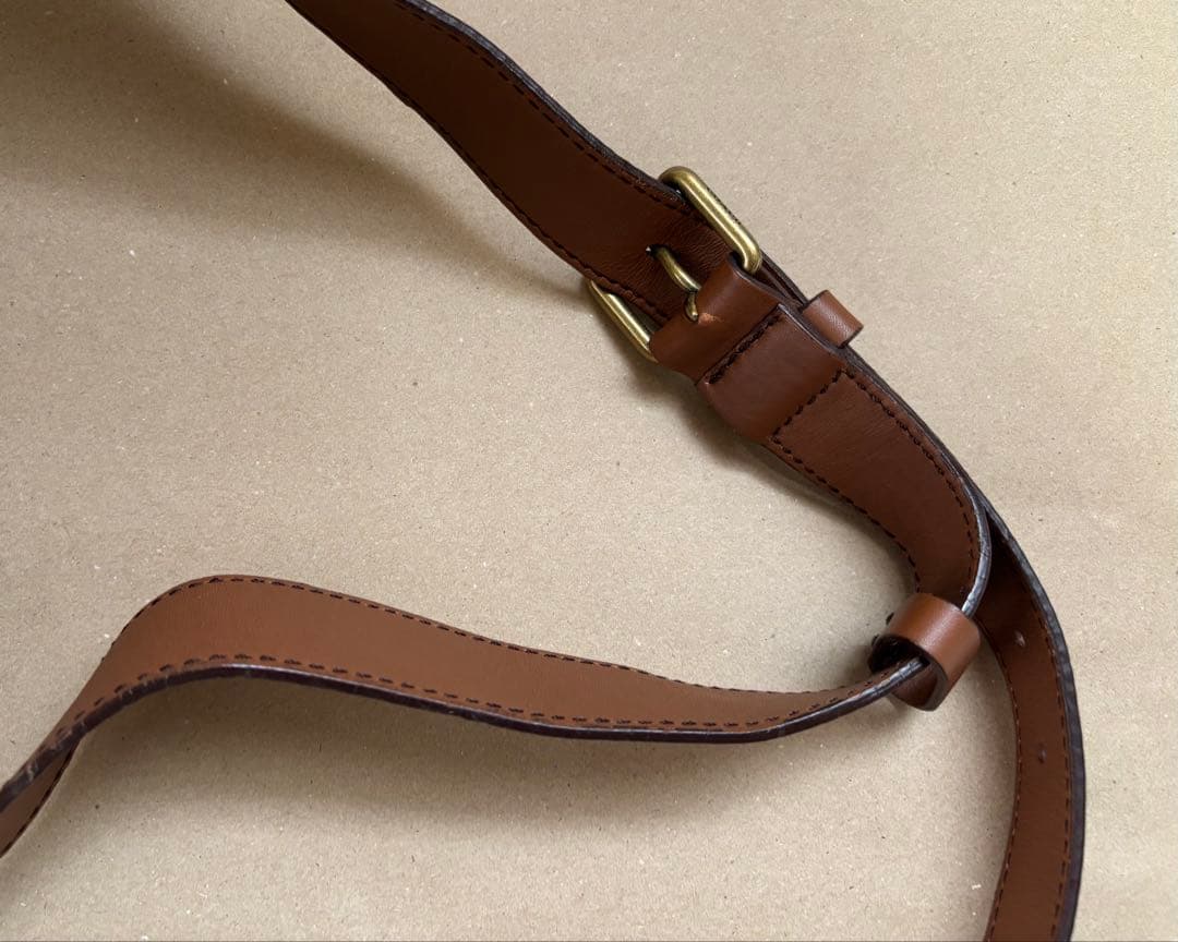 Coachレガシー ボディバッグ オールレザー ターンロック キャメル　オールド