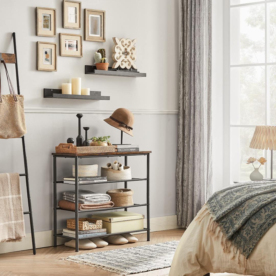 シューズラック シェルフ 省スペース スリム 収納 靴 下駄箱 靴箱