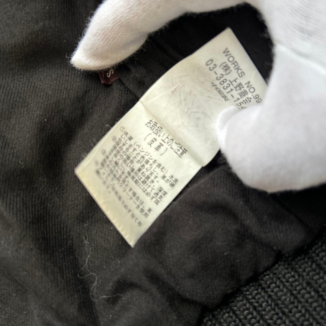 AVIREX ラムレザージャケット ライダース ブラック Sサイズ