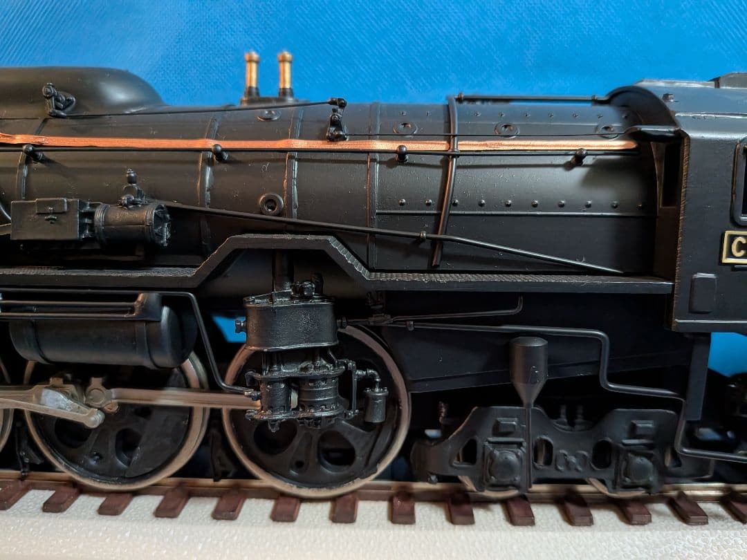 蒸気機関車Ｃ６２金属製ビッグスケールサイズ全長５０センチ約２Kg飾りオブジェ置物