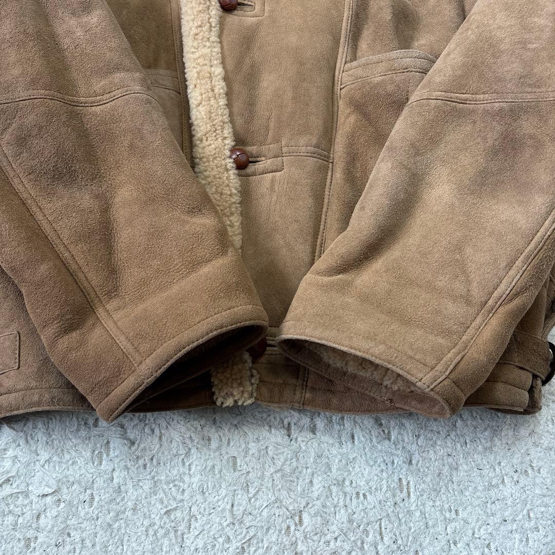 希少【SHEARLING】USA くるみボタン　ムートン　ボアスエード　US M