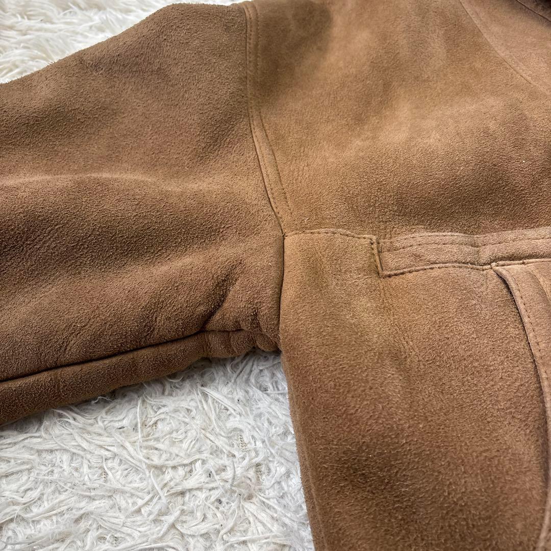 希少【SHEARLING】USA くるみボタン　ムートン　ボアスエード　US M