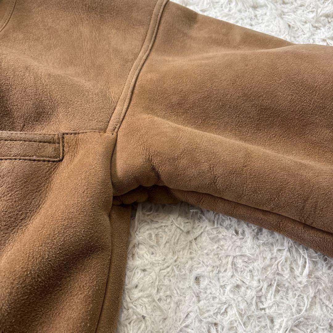 希少【SHEARLING】USA くるみボタン　ムートン　ボアスエード　US M