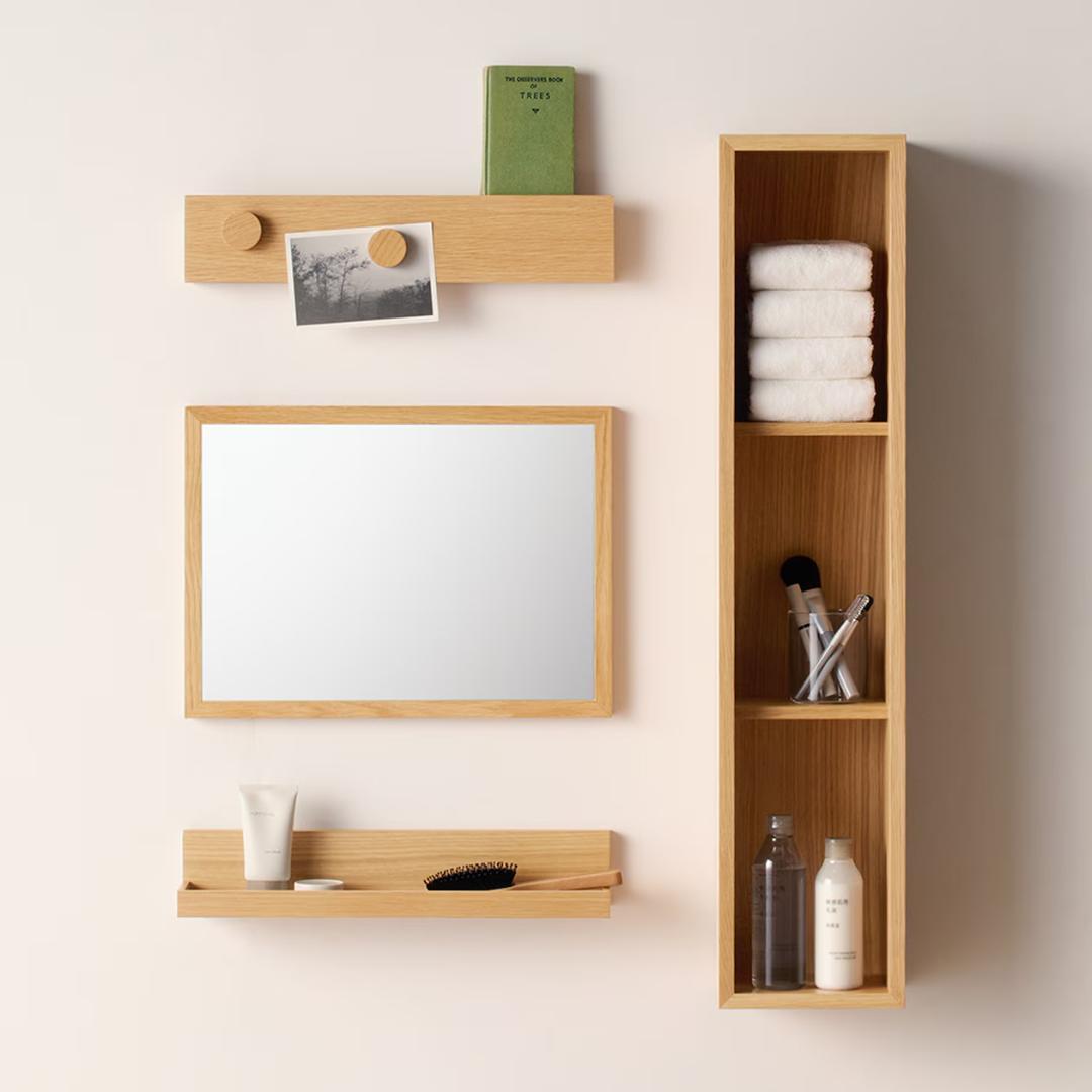 MUJI 無印良品 壁に付けられる家具 箱 3個セット ナチュラル 展示品