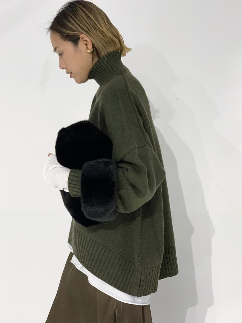 AP STUDIO CINOH ウールタートルネックプルオーバー