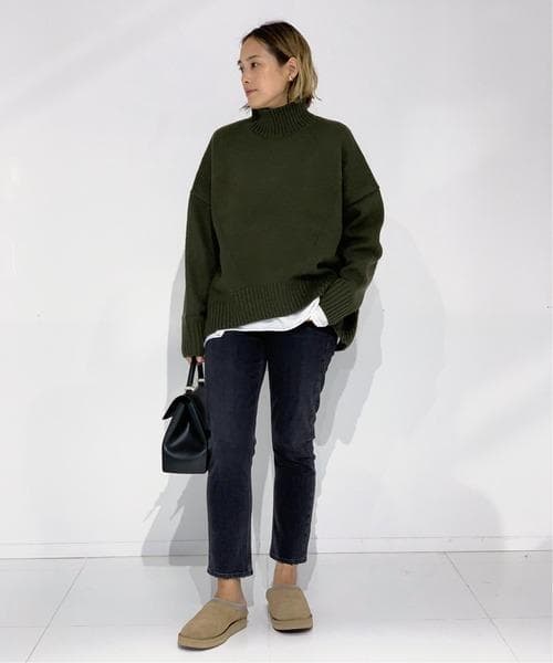 AP STUDIO CINOH ウールタートルネックプルオーバー