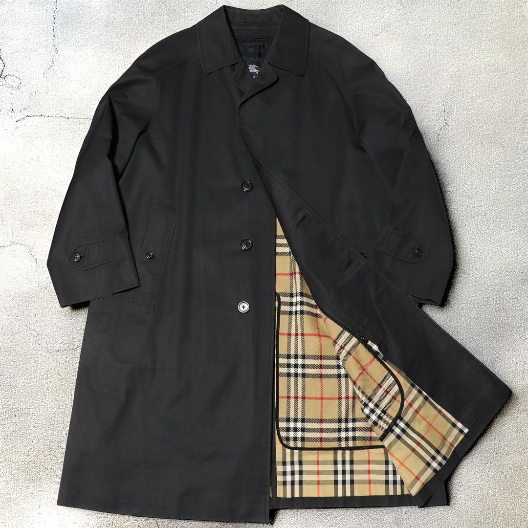 BURBERRY★ノバチェック ライナー ステンカラーコート★ブラック★黒★L