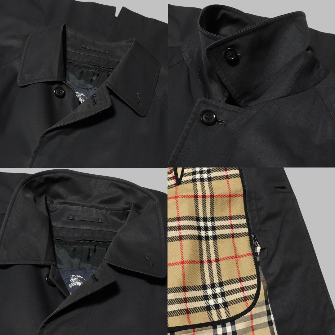 BURBERRY★ノバチェック ライナー ステンカラーコート★ブラック★黒★L
