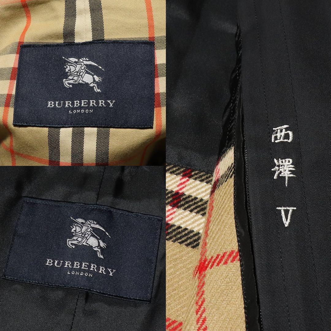 BURBERRY★ノバチェック ライナー ステンカラーコート★ブラック★黒★L