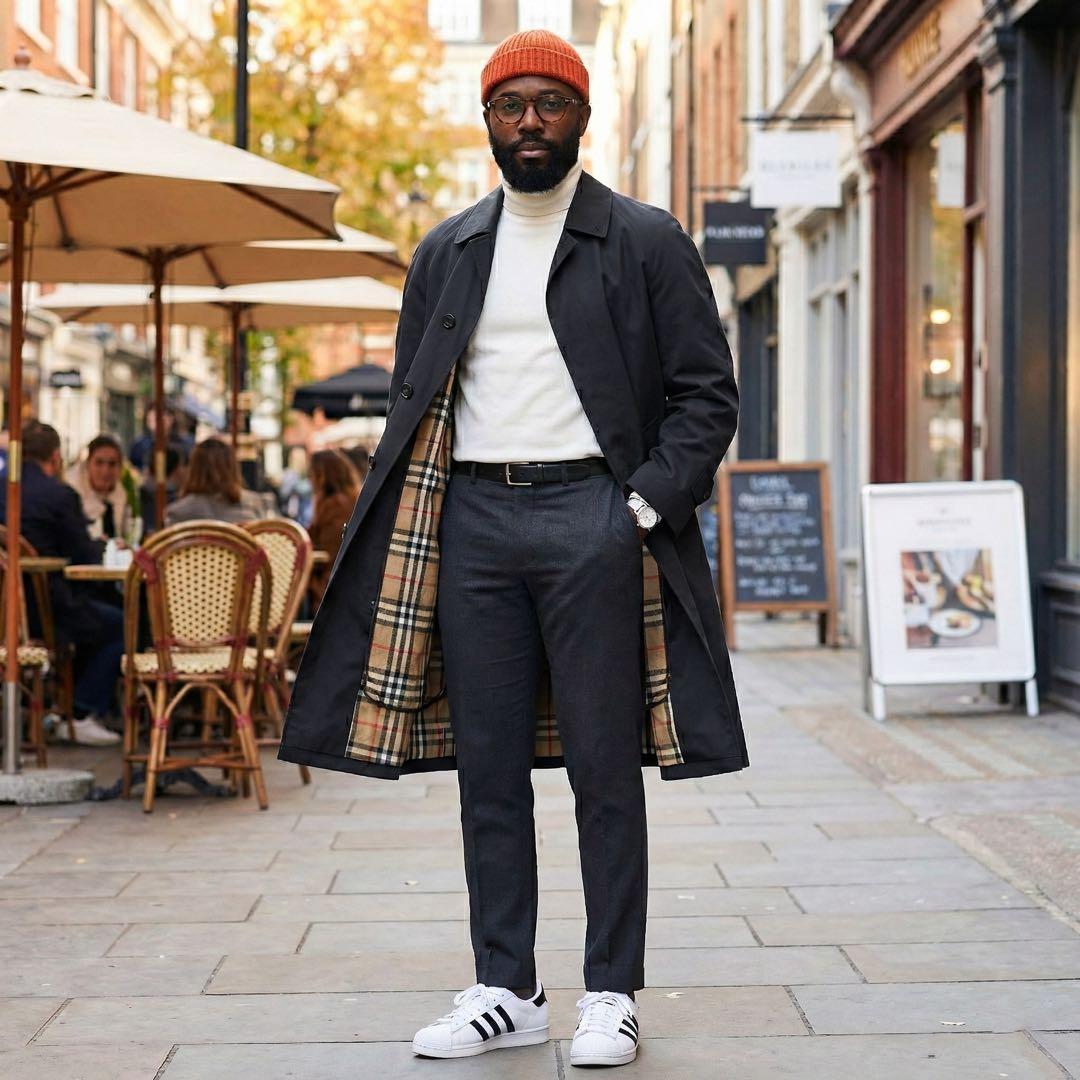 BURBERRY★ノバチェック ライナー ステンカラーコート★ブラック★黒★L