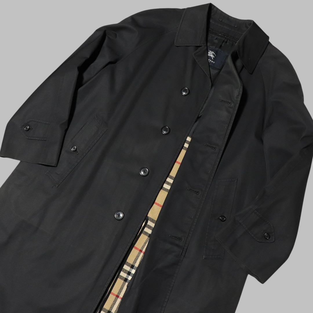BURBERRY★ノバチェック ライナー ステンカラーコート★ブラック★黒★L