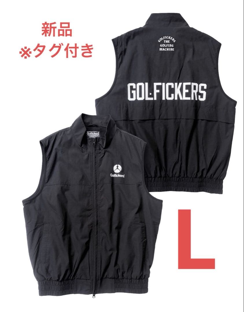 新品！Golfickers ゴルフィッカーズ　ベスト　ブラック　L 即完売