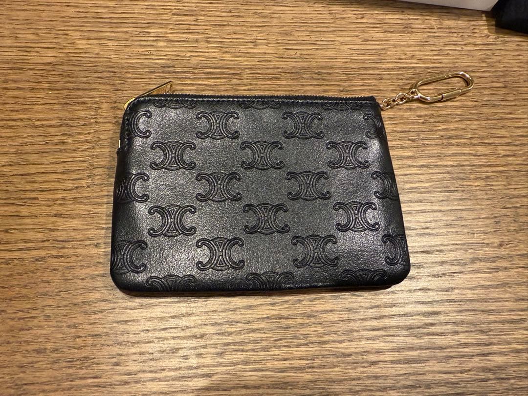 CELINE ブラック ケース　トリオンフキャンバス