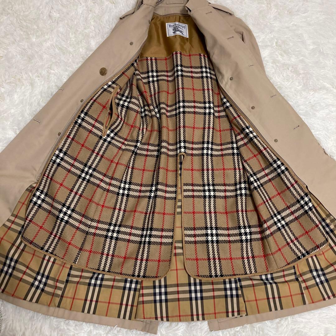 極美品 未使用級 バーバリーズ ハニーベージュ ノバチェック トレンチコート
