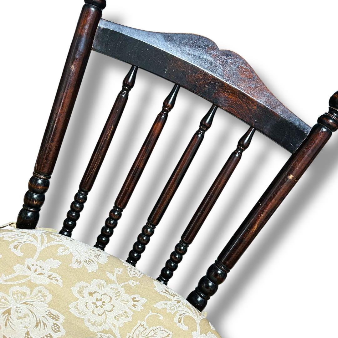 【2脚セット】①② 北海道民芸家具 樺桜材 ウィンザー スピンドル チェア 椅子