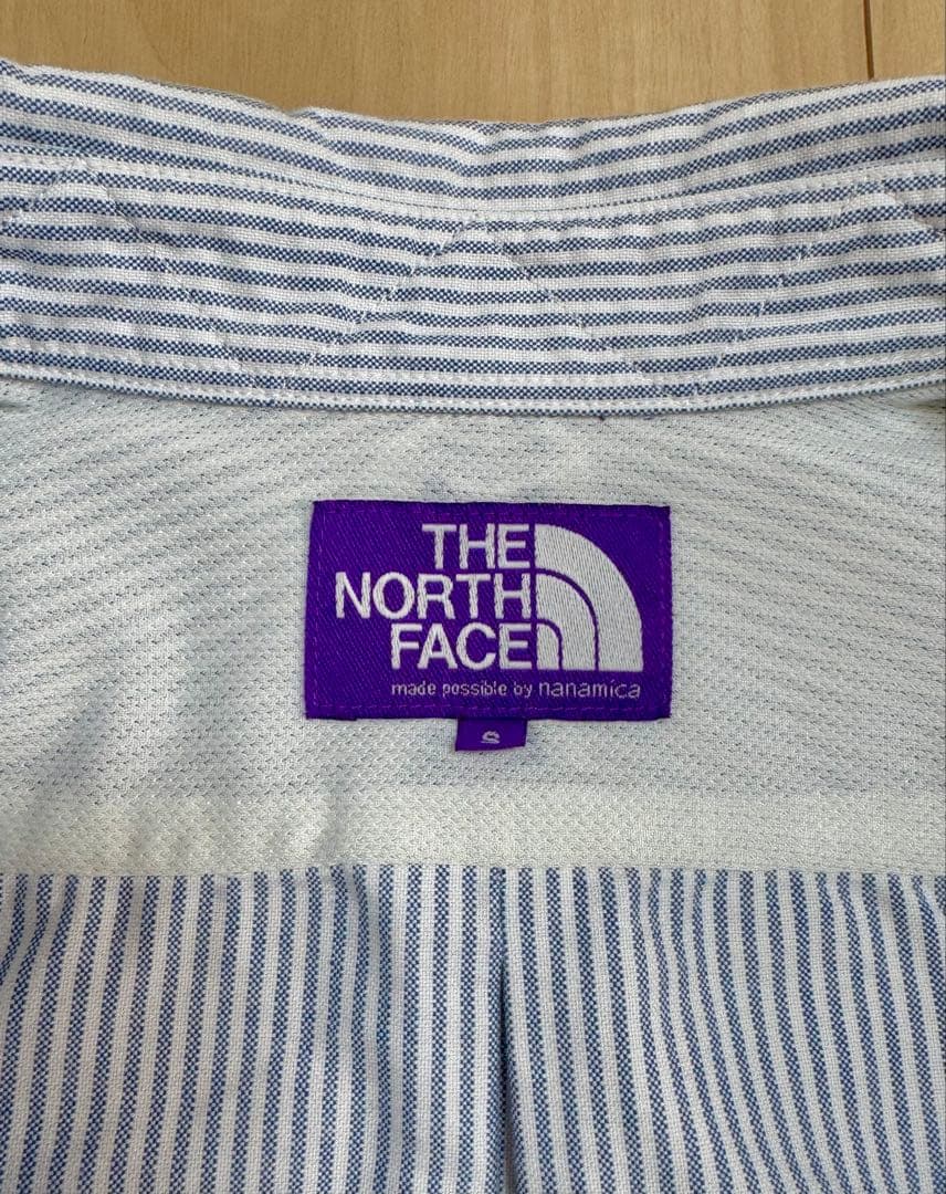 THE NORTH FACE PURPLE LABEL ストライプ　長袖シャツ