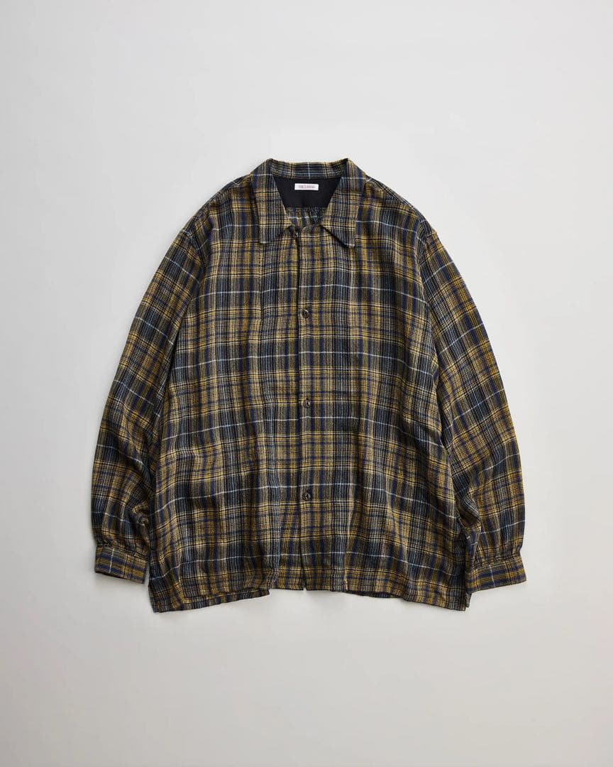 トップス 26SS NICENESS THOM OPEN-COLLAR SHIRT