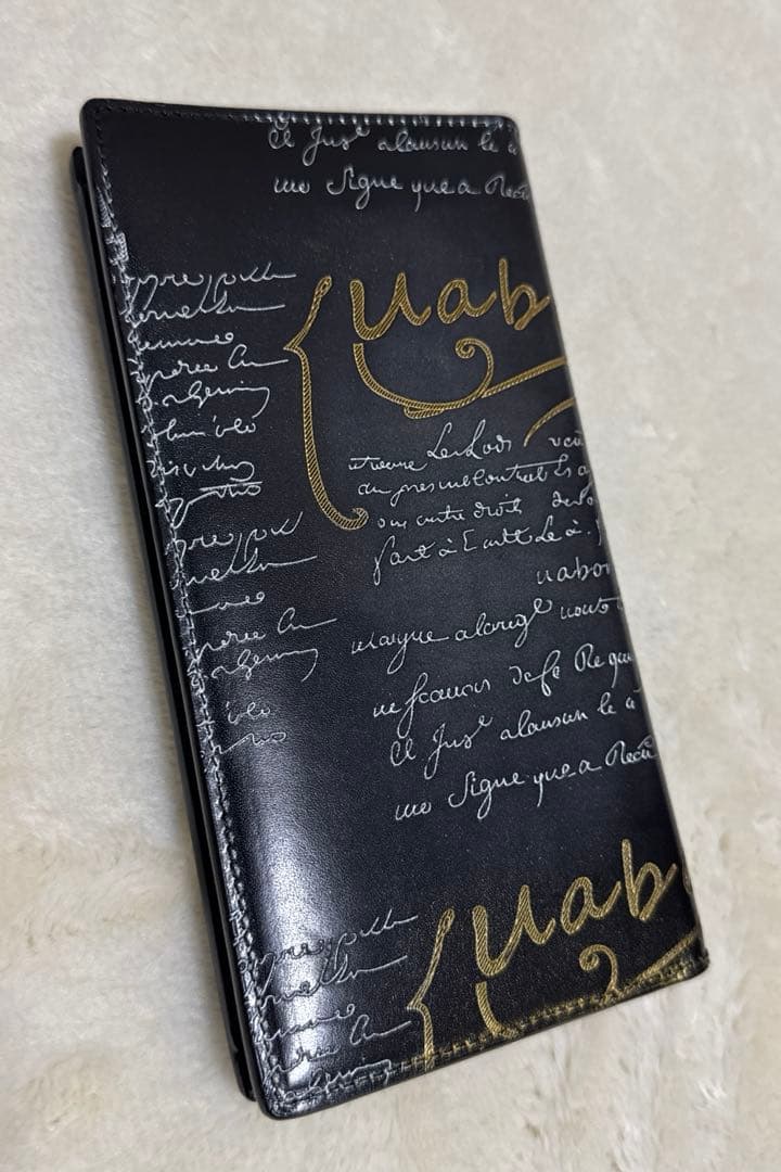 特注限定品 UABONI*ユアボニ*幻のパティーヌ*カリグラフィー長財布*EU