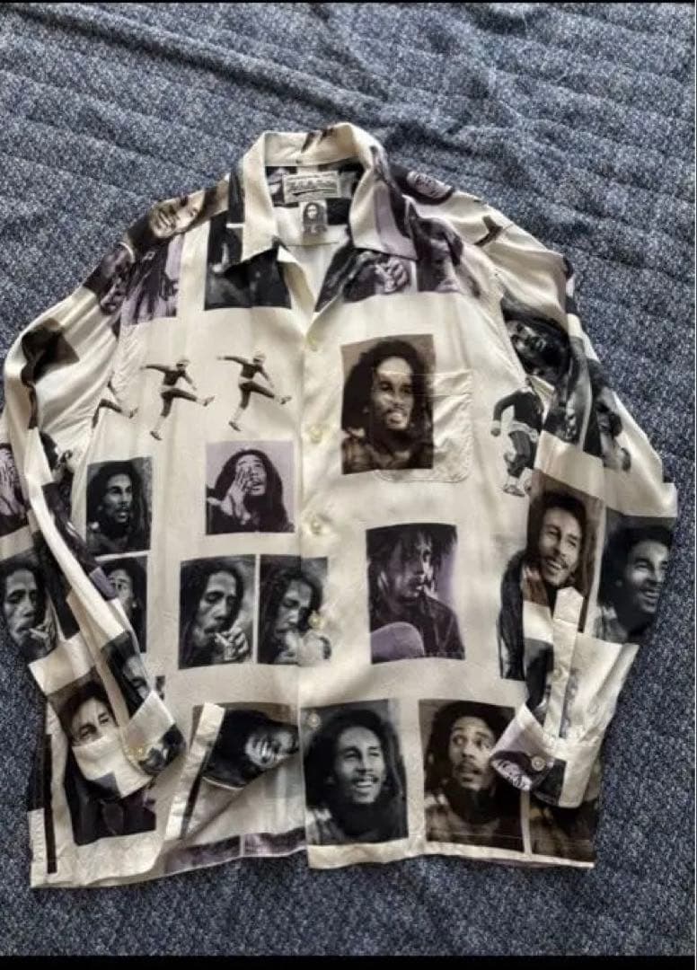 ワコマリア　The Guilty Parties 写真プリント長袖シャツ