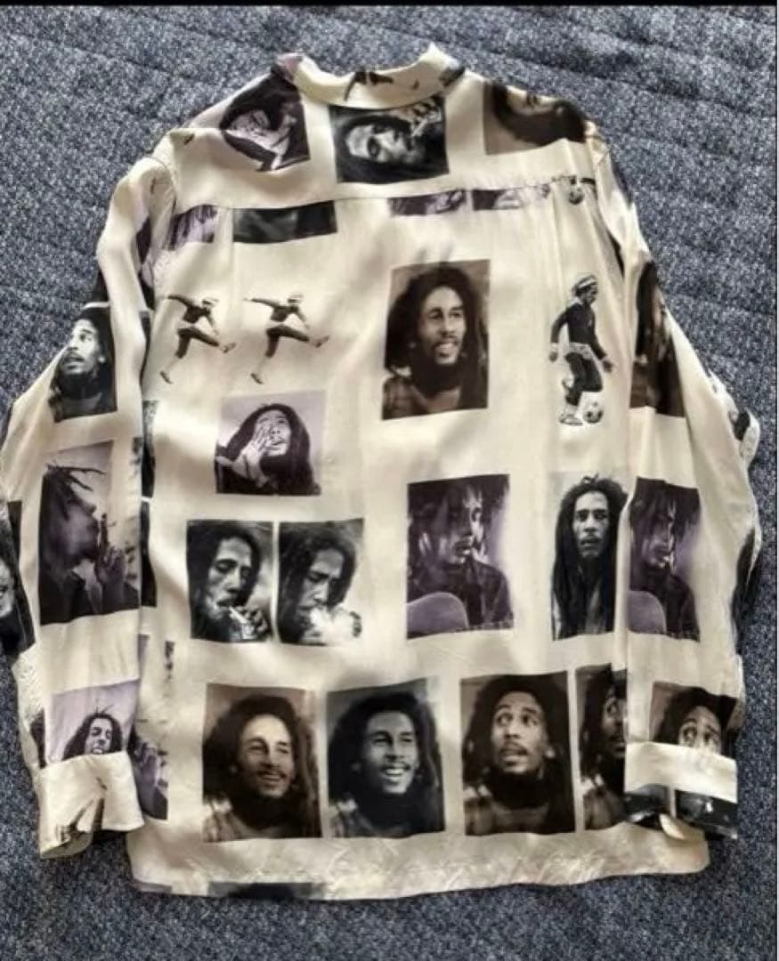 ワコマリア　The Guilty Parties 写真プリント長袖シャツ