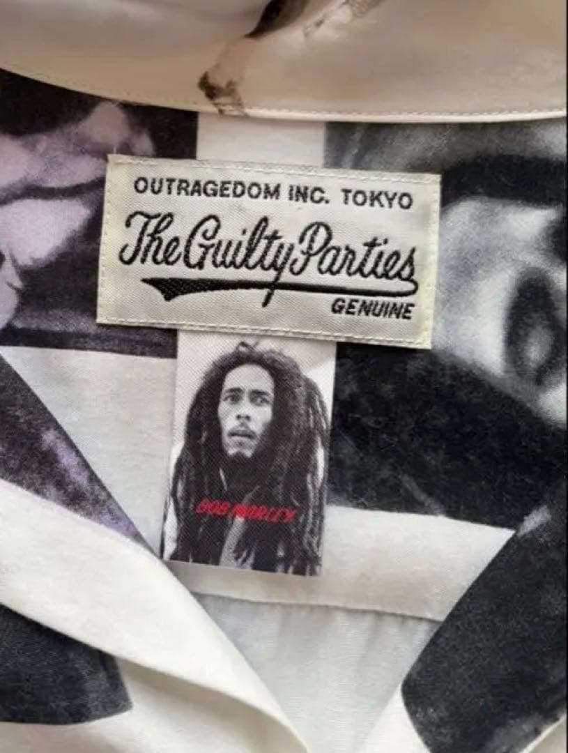 ワコマリア　The Guilty Parties 写真プリント長袖シャツ